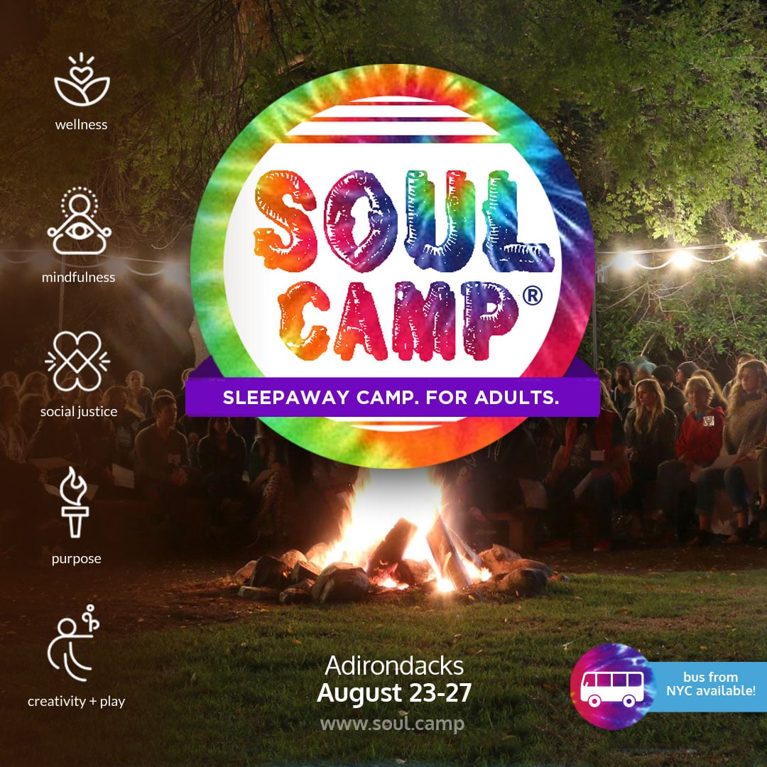 Soul Camp sleepaway camp for adults poster