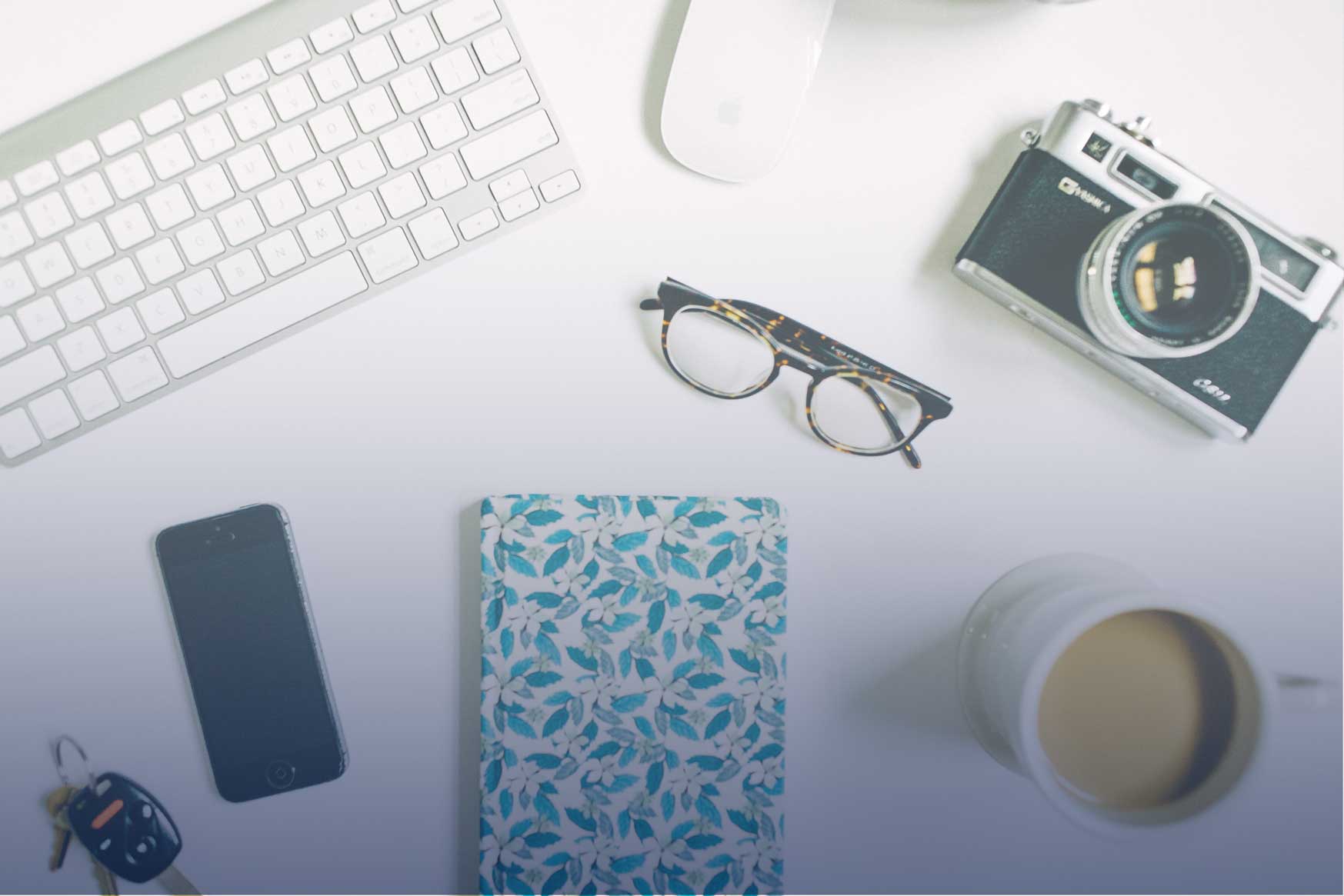 Desk of an online entrepreneur uploading and optimizing images for SEO