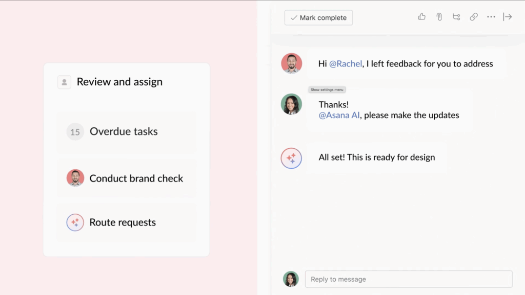 Asana Interface